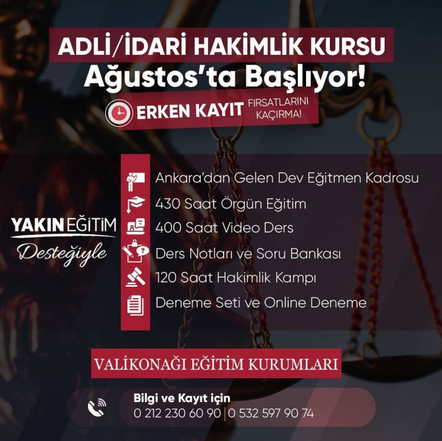 Adli Idari Hakimlik Kursu